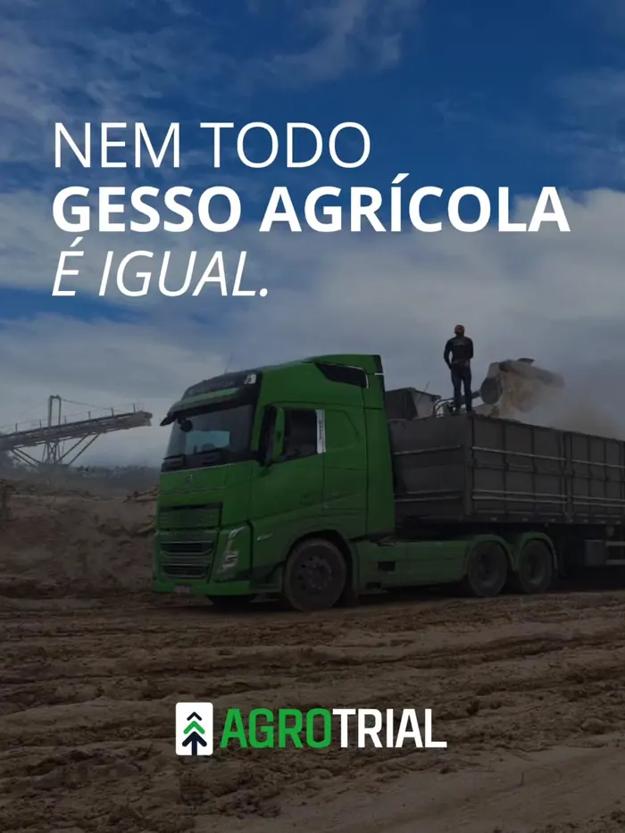 Gesso agrícola pronto para expedição